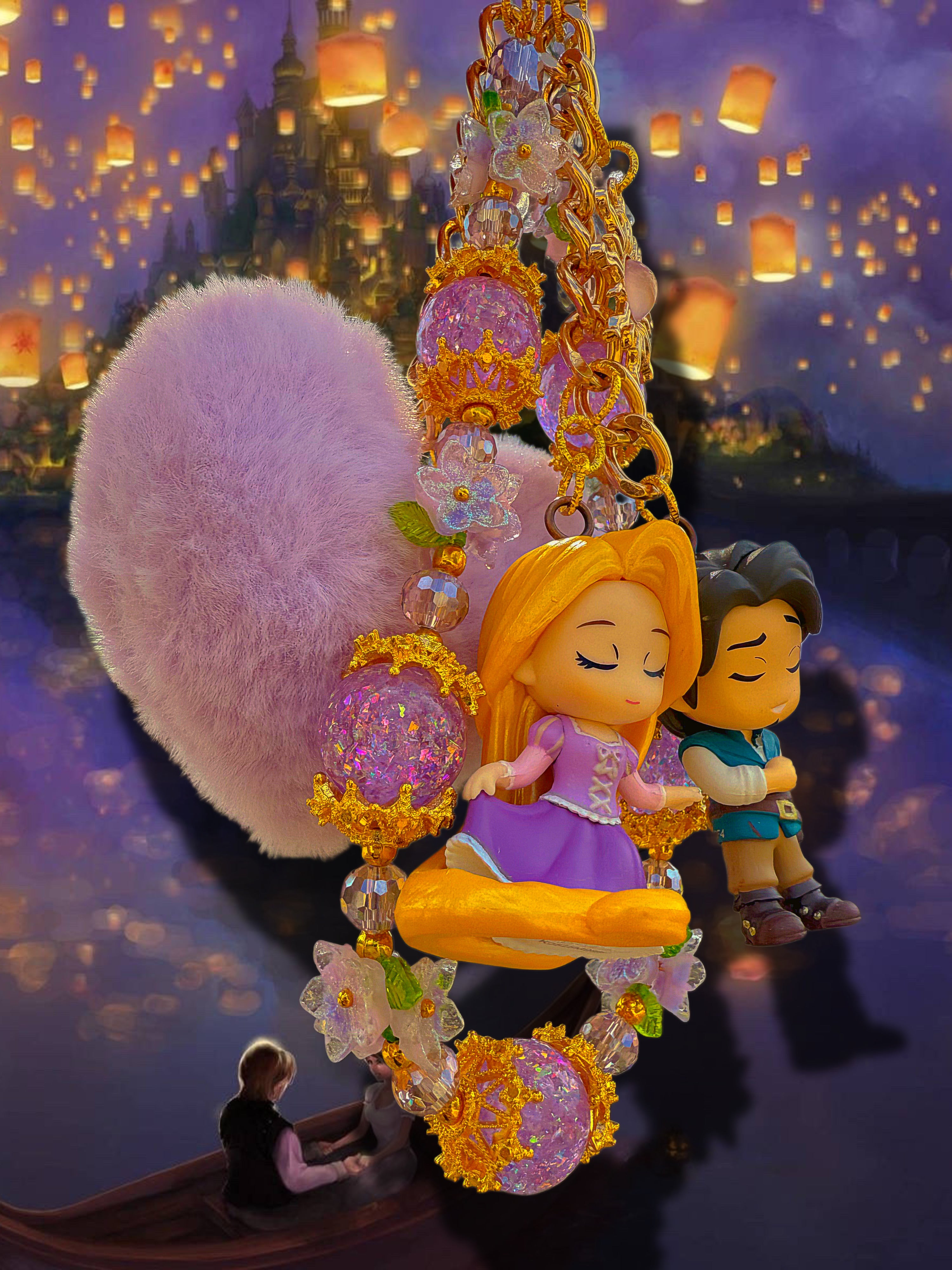 Rapunzel & Flynn charm