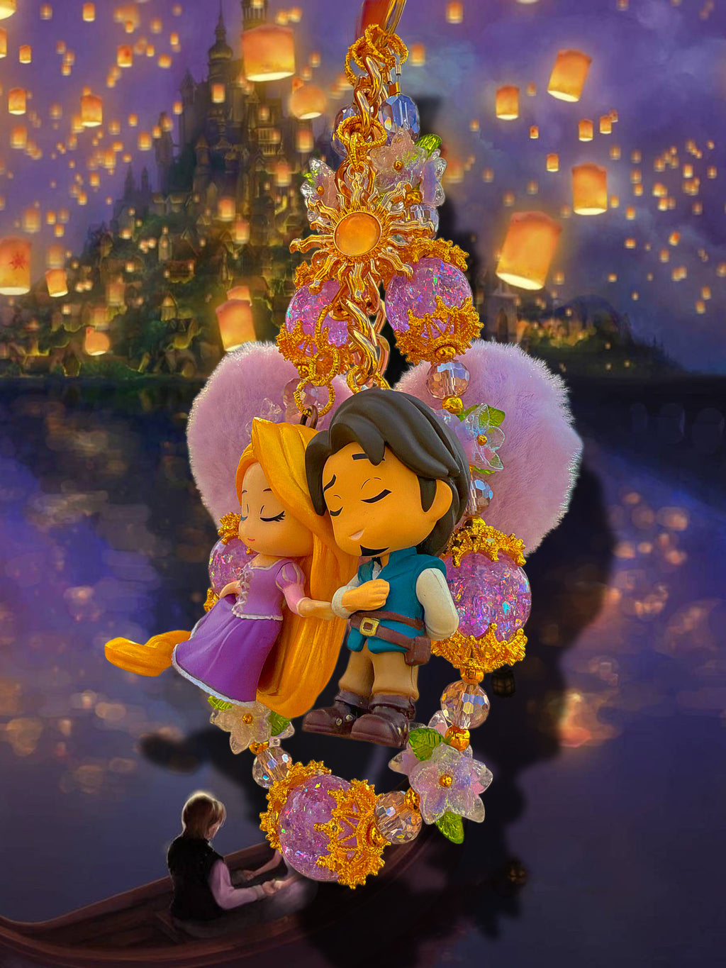 Rapunzel & Flynn charm
