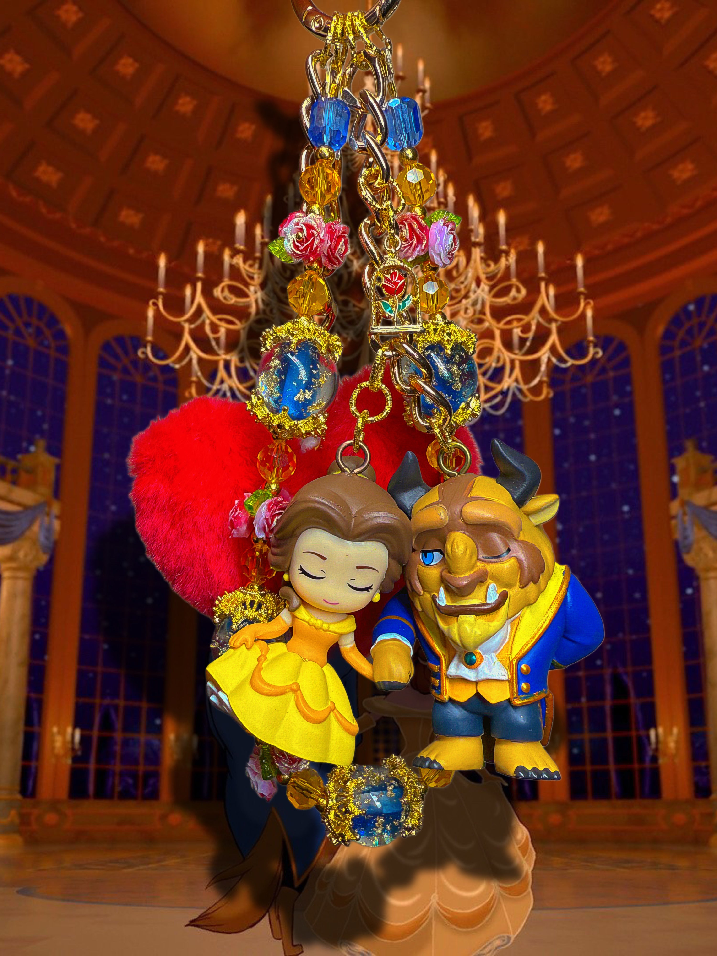 Beauty & The beast charm ❤️🌹