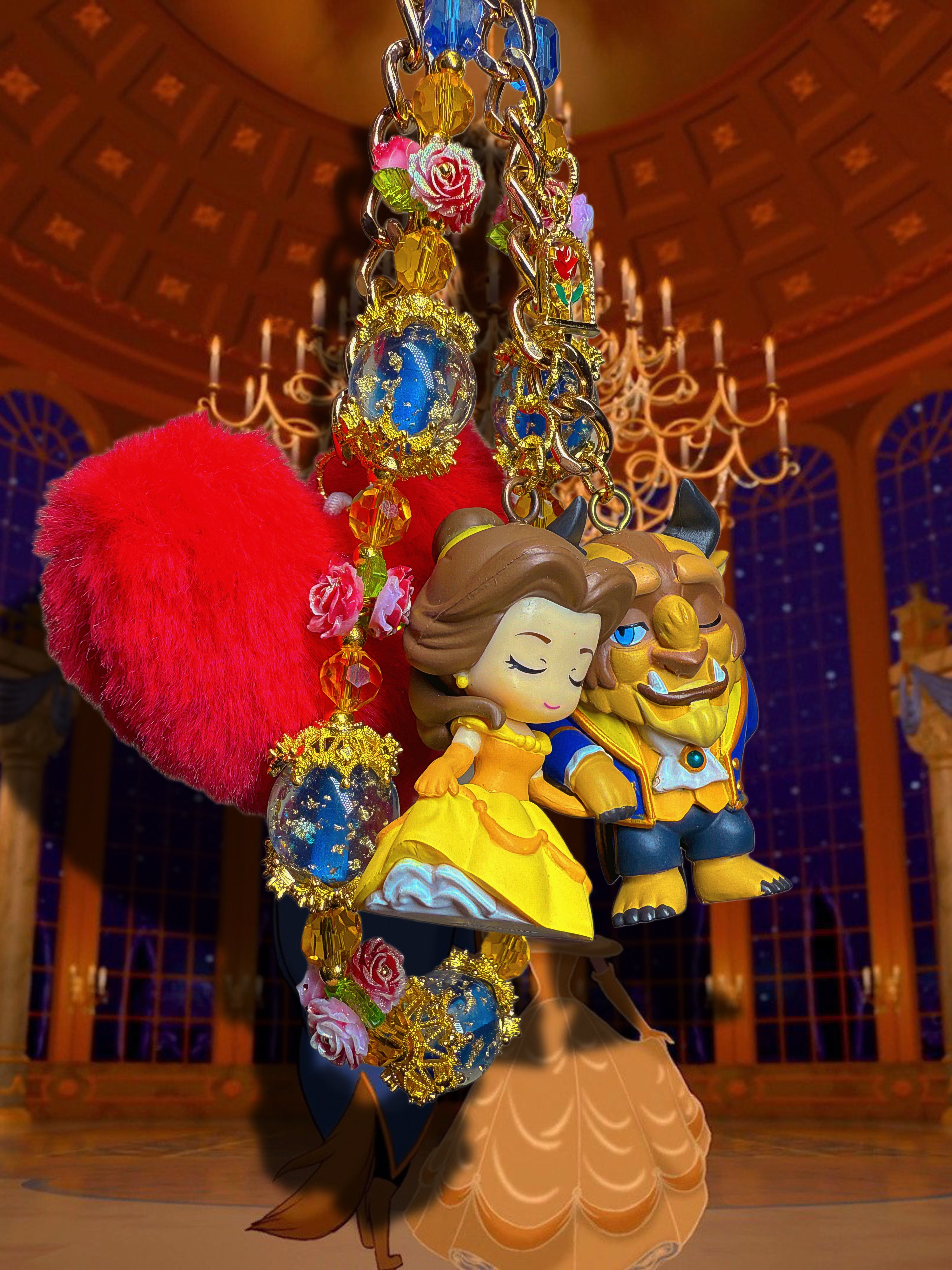 Beauty & The beast charm ❤️🌹