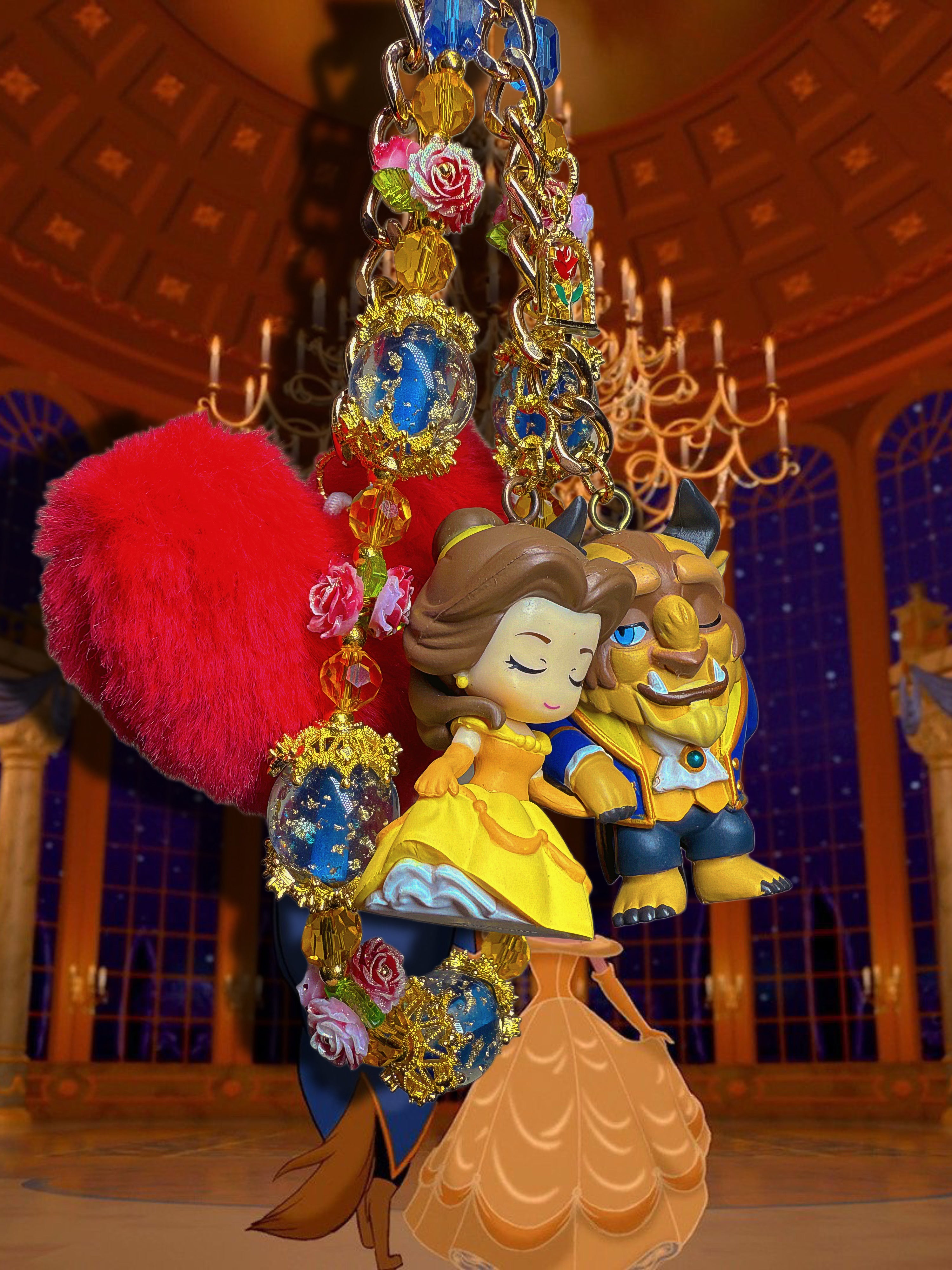 Beauty & The beast charm ❤️🌹