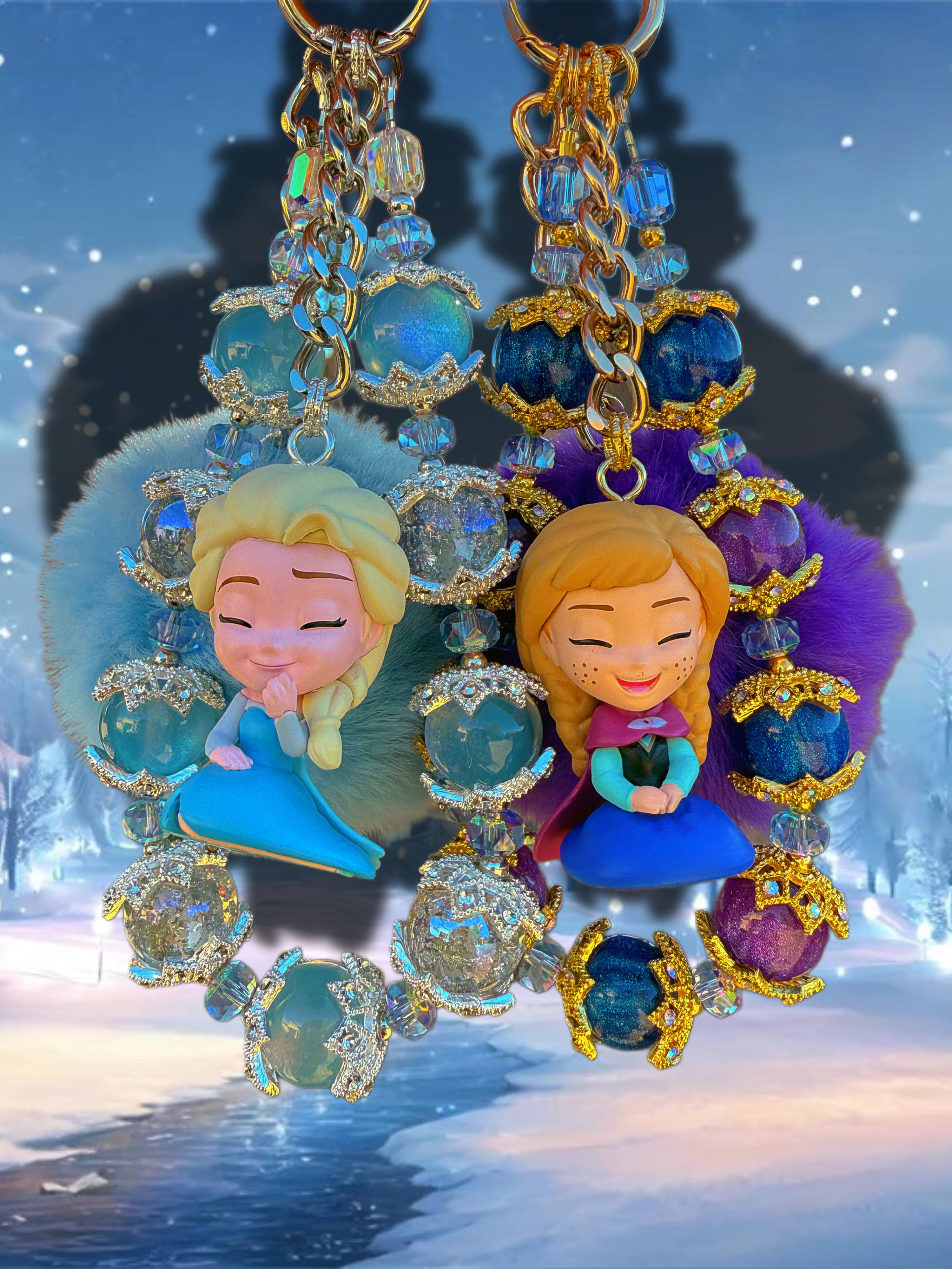 Anna & Elsa charms