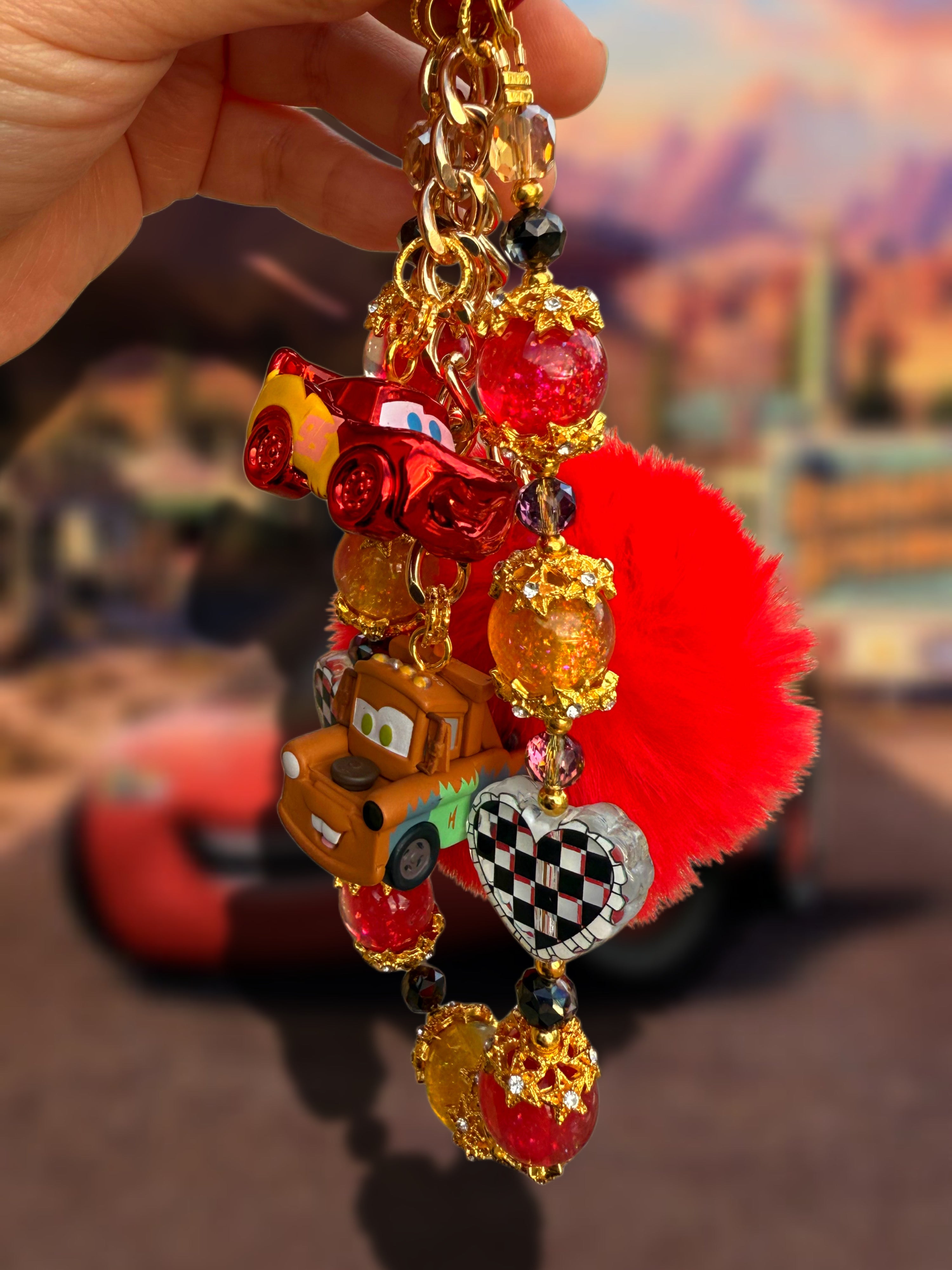 Cars charm with metallic lighting McQueen 🏁❤️