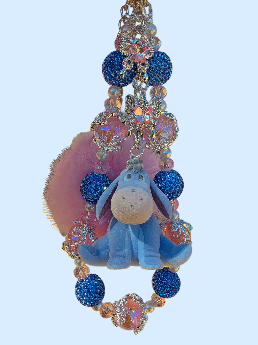 Flocked eeyore charm 🩵