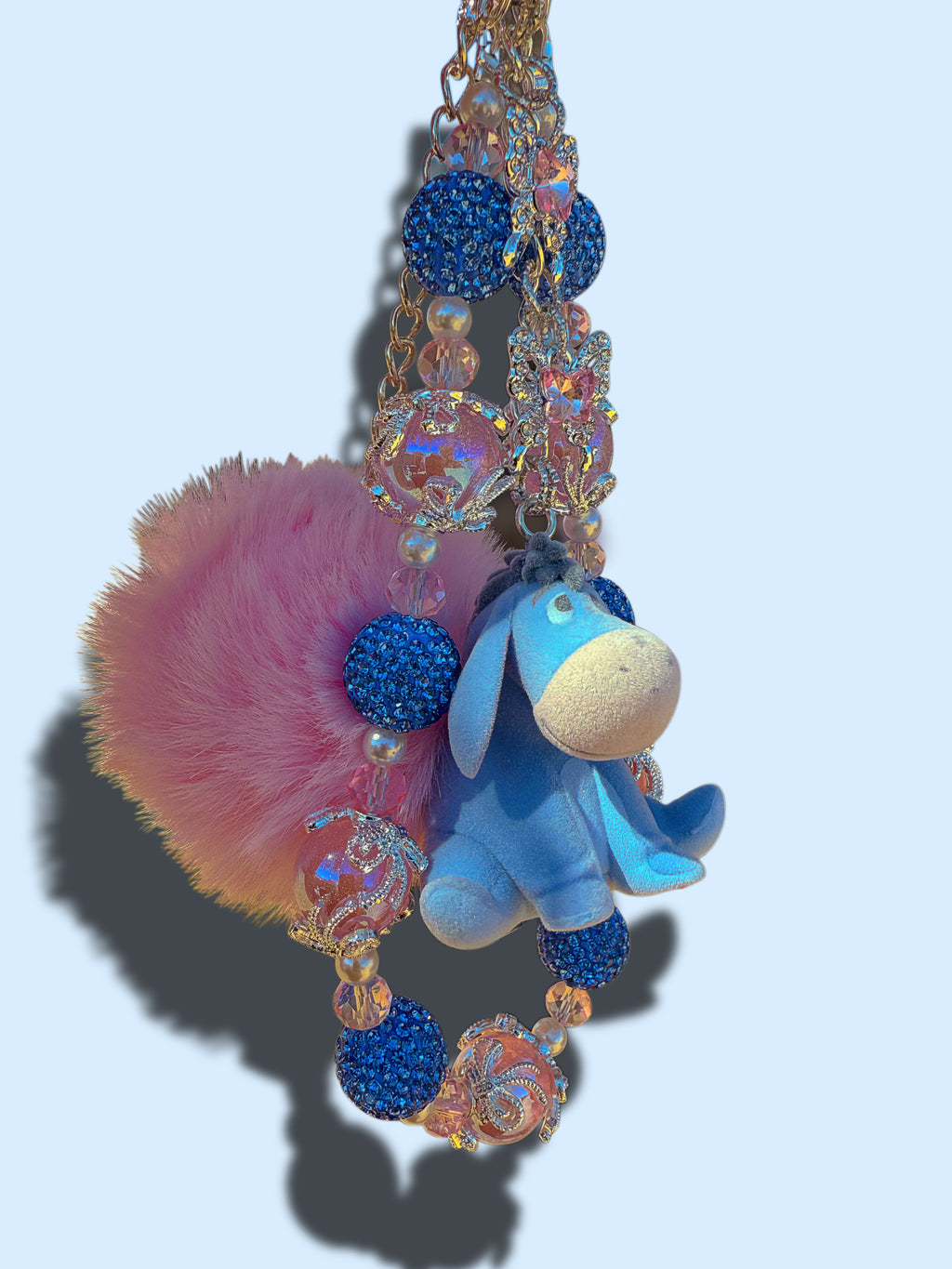 Flocked eeyore charm 🩵