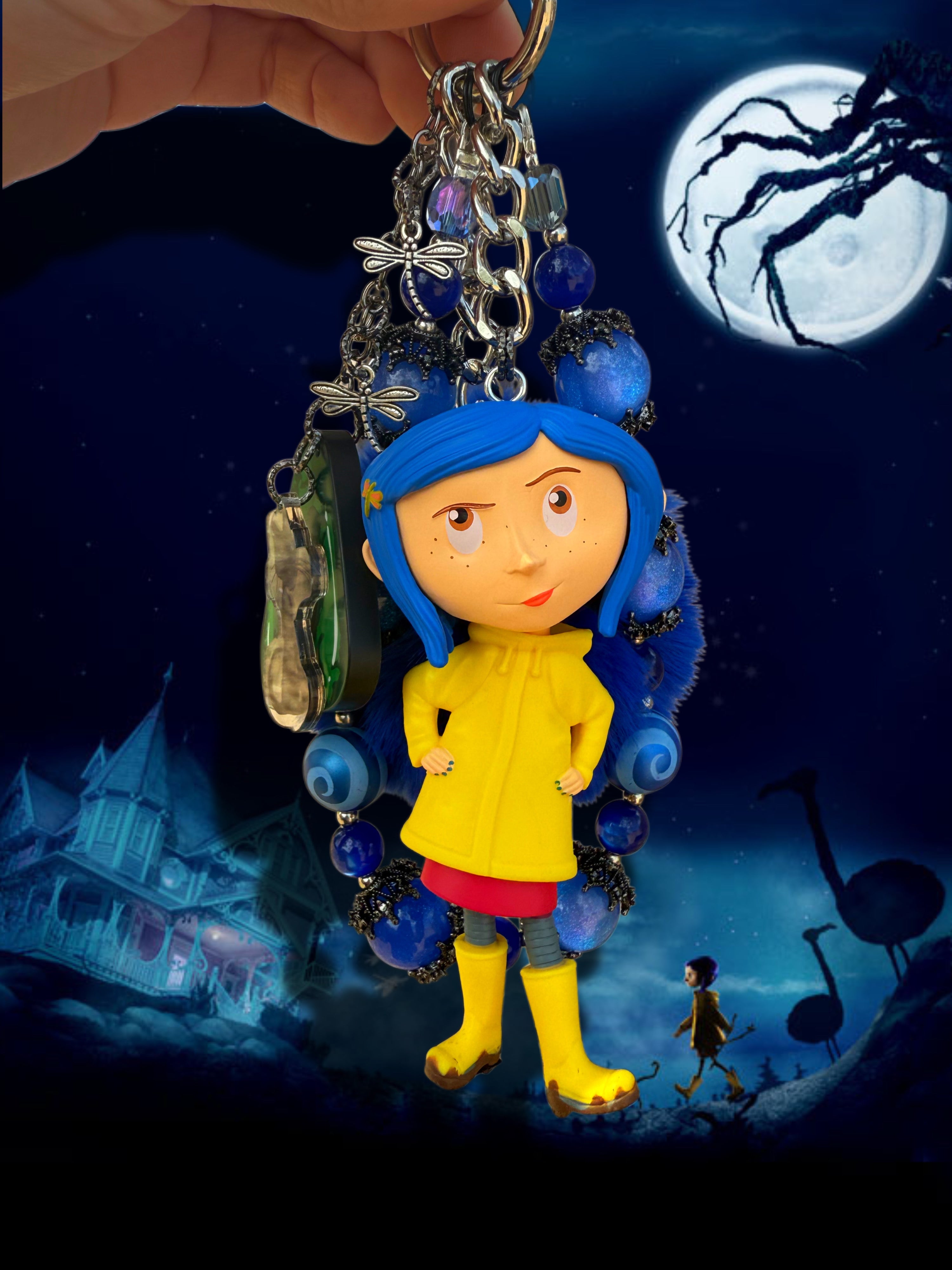 Coraline charm 🌀💙✨