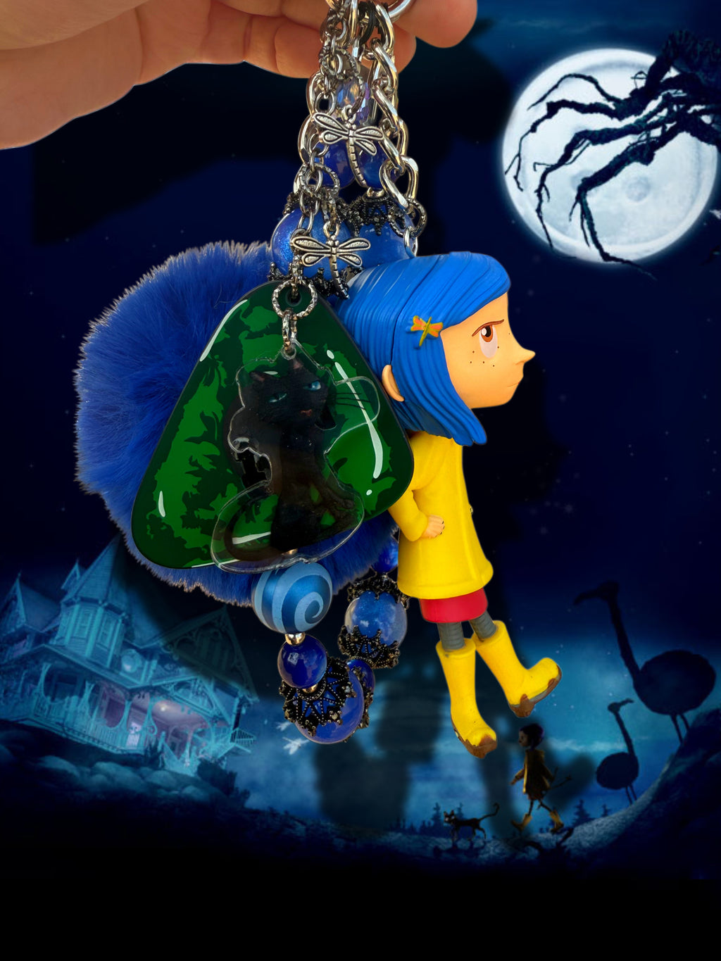 Coraline charm 🌀💙✨