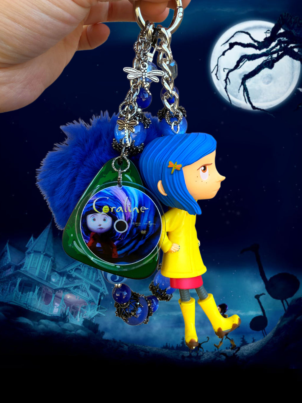 Coraline charm 🌀💙
